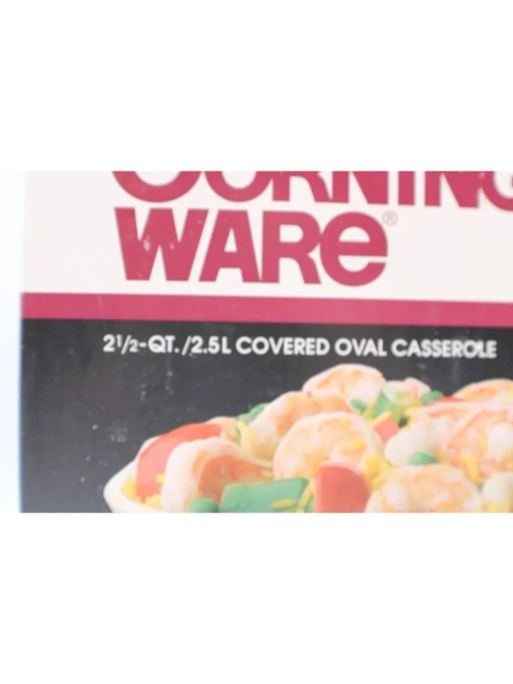 CorningWare 2.5 Qt French White Oval Casserole Dish W/Lid Oven & Microwave Safe
